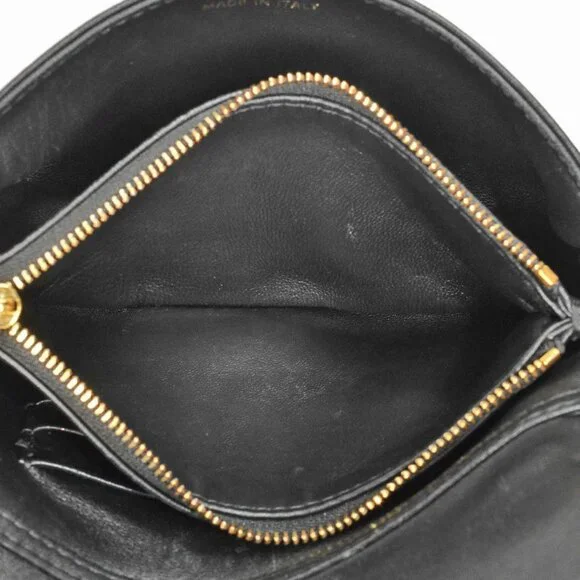 CHRISTIAN DIOR Black Leather Shoulder Bag - Picture 6 of 10